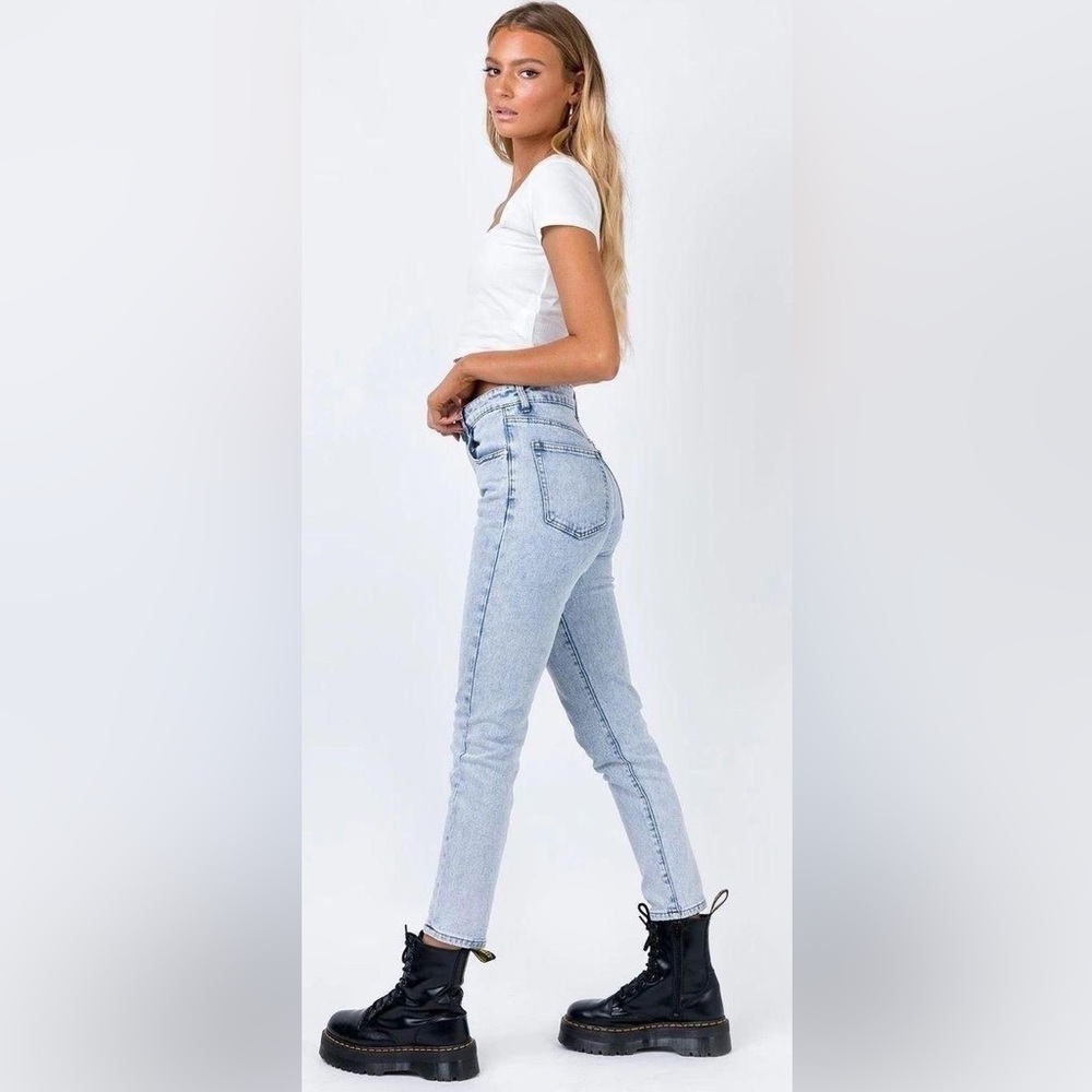 Princess Polly Careline Skinny Jeans high rise ๐ US 6 - Picture 5 of 7